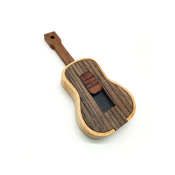 吉他樂器造型木製隨身碟_2